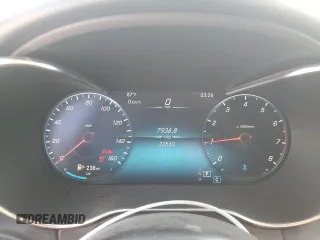 2021 Mercedes-Benz C 300 with VIN W1KWJ8EB9MG067523, listed as a Copart auction lot 74285704 with 20,563 mi miles and Salvage title. Bid and sale history available at DreamBid. Image 9.