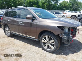 2015 Nissan Pathfinder SL with VIN 5N1AR2MM1FC613038, listed as a IAAI auction lot 42351295 with 131,004 mi miles and . Bid and sale history available at DreamBid. Image 1.