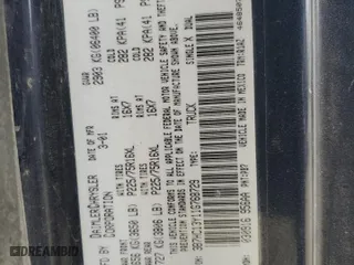 2001 Dodge Ram 1500 with VIN 3B7HC13Y11G768729, listed as a Copart auction lot 47475015 with 192,221 mi miles and Salvage Title. Bid and sale history available at carsss.com. Image 12.