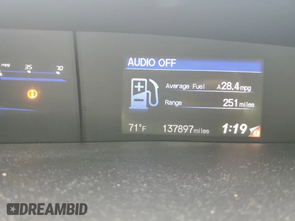 2012 Honda Civic EX-L with VIN 19XFB2F90CE071460, listed as a Copart auction lot 53253075 with 137,897 mi miles and Salvage Title. Bid and sale history available at DreamBid. Image 9.