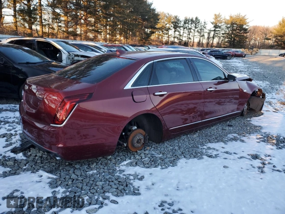 2017 Cadillac CT6 AWD with VIN 1G6KB5RS2HU169965, listed as a Copart auction lot 79189994 with 72,637 mi miles and Salvage title. Bid and sale history available at DreamBid. Image 3.