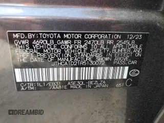 2024 Lexus IS 300 z VIN JTHCA1D21R5130072, wystawiony jako Copart lot #44735485 z przebiegiem 10 362 mil mil oraz Szkoda całkowita • Salvage title. Historia ofert i sprzedaży dostępna na DreamBid. Obrazek 12.