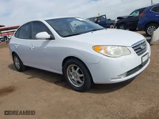 2009 Hyundai Elantra GLS PZEV with VIN KMHDU46D69U788520, listed as a IAAI auction lot 41898627 with 207,298 mi miles. Bid and sale history available at carsss.com. Image 1.