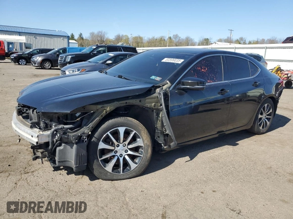 2018 Acura TLX with VIN 19UUB2F34JA001111, listed as a Copart auction lot 53599035 with 0 mi miles and Salvage Title. Bid and sale history available at carsss.com. Image 1.