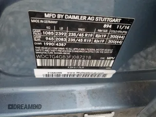 2015 Mercedes-Benz GLA 250 z VIN WDCTG4GB3FJ087218, wystawiony jako Copart lot #79480064 z przebiegiem 113 235 mil mil oraz Szkoda całkowita • Salvage title. Historia ofert i sprzedaży dostępna na DreamBid. Obrazek 12.
