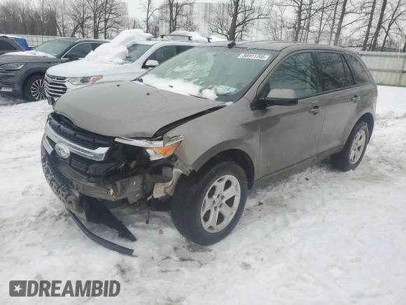 2014 Ford Edge SEL z VIN 2FMDK4JC8EBB40553, wystawiony jako Copart lot #55976405 z przebiegiem 104 903 mil mil oraz Nie do naprawy • Non repairable. Historia ofert i sprzedaży dostępna na DreamBid. Obrazek 1.