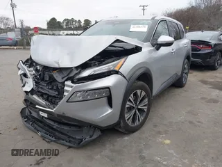 2022 Nissan Rogue SV with VIN 5N1BT3BB8NC672115, listed as a IAAI auction lot 41508310 with 65,614 mi miles. Bid and sale history available at carsss.com. Image 2.