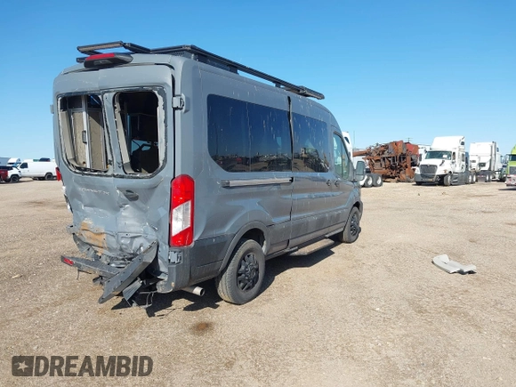 2023 Ford Transit Passenger XL with VIN 1FBAX9CG3PKB41256, listed as a IAAI auction lot 41967907 with 4,743 mi miles and . Bid and sale history available at DreamBid. Image 4.