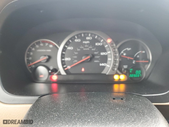 2003 Honda Pilot EX with VIN 2HKYF18663H617586, listed as a Copart auction lot 44119245 with 223,037 mi miles and Salvage Title. Bid and sale history available at carsss.com. Image 9.