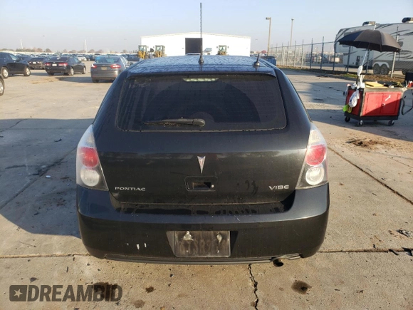2010 Pontiac Vibe w/1SB with VIN 5Y2SP6E0XAZ415324, listed as a Copart auction lot 83042804 with 0 mi miles and Salvage Title. Bid and sale history available at carsss.com. Image 6.