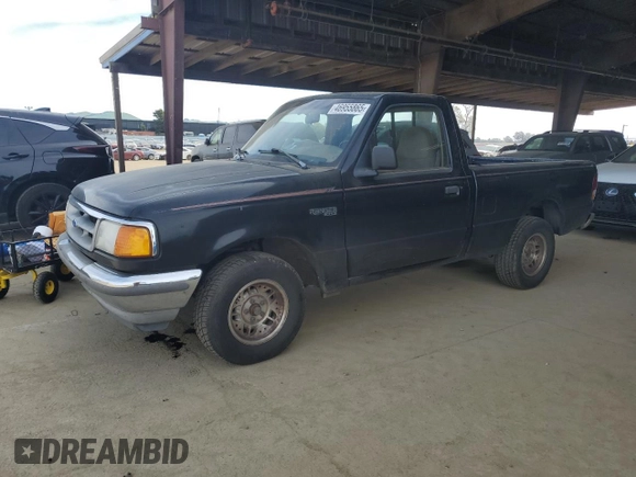 1995 Ford Ranger with VIN 1FTCR10U9SPA34993, listed as a Copart auction lot 46955865 with 172,648 mi miles and Clean Title. Bid and sale history available at carsss.com. Image 1.