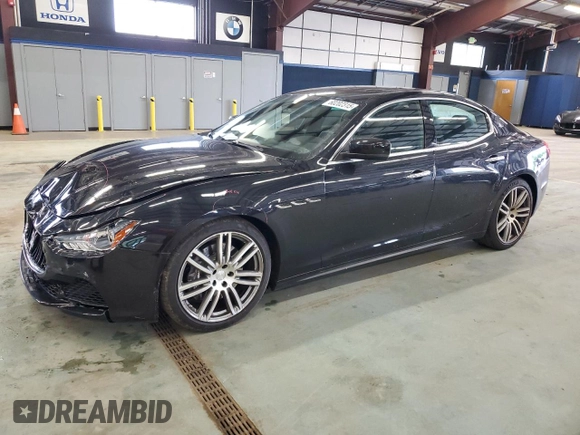 2015 Maserati Ghibli S Q4 with VIN ZAM57RTA3F1150242, listed as a Copart auction lot 61202585 with 21,271 mi miles and Salvage title. Bid and sale history available at DreamBid. Image 1.