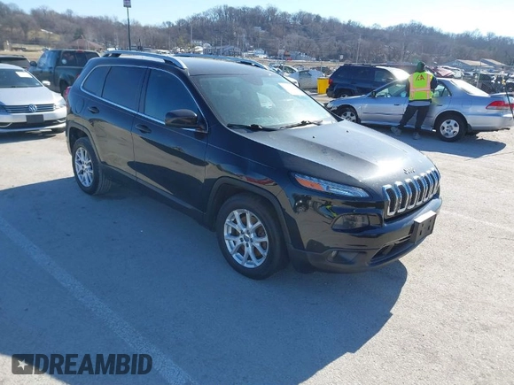 2016 Jeep Cherokee Latitude with VIN 1C4PJLCB8GW330017, listed as a IAAI auction lot 41444346 with 354,212 mi miles. Bid and sale history available at carsss.com. Image 1.