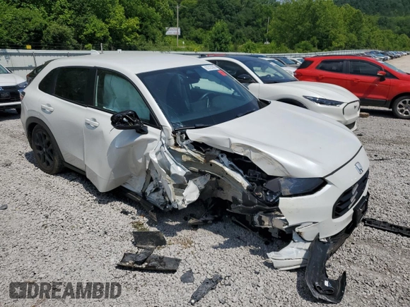 2024 Honda HR-V Sport with VIN 3CZRZ2H53RM708515, listed as a Copart auction lot 62723285 with 8,986 mi miles and Salvage title. Bid and sale history available at DreamBid. Image 4.
