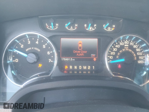 2014 Ford F-150 XL with VIN 1FTFX1CT6EKE65590, listed as a Copart auction lot 80848964 with 176,491 mi miles and Salvage Title. Bid and sale history available at carsss.com. Image 9.