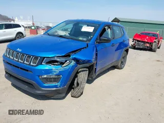 2020 Jeep Compass Sport with VIN 3C4NJDAB0LT142611, listed as a IAAI auction lot 41769615 with 93,753 mi miles. Bid and sale history available at carsss.com. Image 2.
