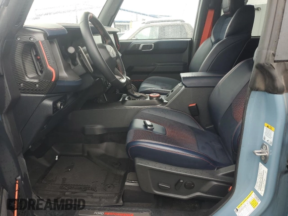2023 Ford Bronco Raptor with VIN 1FMEE5JR9PLC09582, listed as a Copart auction lot 55841805 with 873 mi miles and Salvage Title. Bid and sale history available at DreamBid. Image 7.