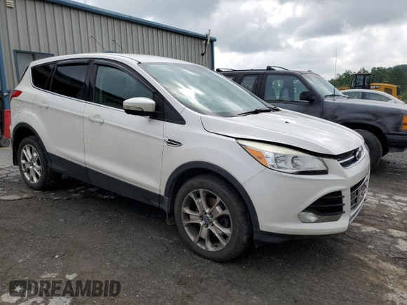 2013 Ford Escape SEL with VIN 1FMCU9HX7DUB22002, listed as a Copart auction lot 60121255 with 157,353 mi miles and Salvage title. Bid and sale history available at DreamBid. Image 4.