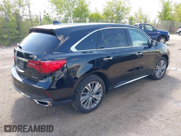 2017 Acura MDX Technology with VIN 5FRYD4H59HB036974, listed as a IAAI auction lot 42356761 with 116,835 mi miles and . Bid and sale history available at DreamBid. Image 4.