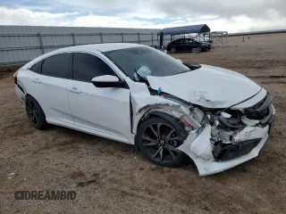 2019 Honda Civic Sedan Sport with VIN 2HGFC2F81KH542637, listed as a Copart auction lot 49427385 with 80,025 mi miles and Salvage Title. Bid and sale history available at carsss.com. Image 4.