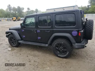 2020 Jeep Wrangler Unlimited Sport S with VIN 1C4HJXDG7LW170227, listed as a Copart auction lot 54739265 with 54,016 mi miles and Salvage title. Bid and sale history available at DreamBid. Image 2.