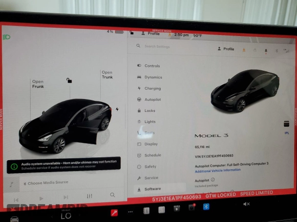 2023 Tesla Model 3 z VIN 5YJ3E1EA1PF450693, wystawiony jako Copart lot #63134005 z przebiegiem 65 116 mil mil oraz Czysty tytuł • Clean title. Historia ofert i sprzedaży dostępna na DreamBid. Obrazek 9.