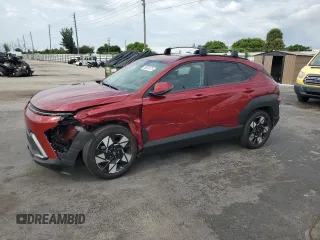 2024 Hyundai Kona SEL with VIN KM8HB3ABXRU103104, listed as a Copart auction lot 59023075 with 9,740 mi miles and Salvage title. Bid and sale history available at DreamBid. Image 1.