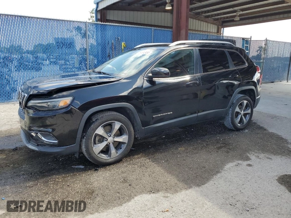 2019 Jeep Cherokee Limited z VIN 1C4PJLDBXKD302450, wystawiony jako Copart lot #54840495 z przebiegiem 141 148 mil mil oraz Nie do naprawy • Non repairable. Historia ofert i sprzedaży dostępna na DreamBid. Obrazek 1.