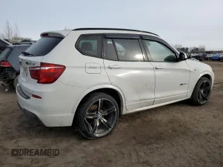 2017 BMW X3 xDrive28i with VIN 5UXWX9C52H0D95846, listed as a Copart auction lot 48123175 with Not Provided miles and Salvage Title. Bid and sale history available at DreamBid. Image 3.