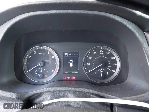 2017 Hyundai Tucson SE with VIN KM8J23A48HU357394, listed as a IAAI auction lot 41841968 with 74,769 mi miles. Bid and sale history available at carsss.com. Image 7.