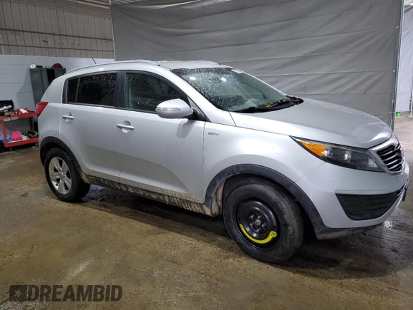 2012 Kia Sportage LX with VIN KNDPBCA22C7333385, listed as a Copart auction lot 55213455 with 160,568 mi miles and Salvage title. Bid and sale history available at DreamBid. Image 4.