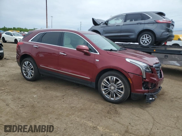 2017 Cadillac XT5 Premium Luxury AWD with VIN 1GYKNERSXHZ303283, listed as a Copart auction lot 58002925 with 55,867 mi miles and Clean title. Bid and sale history available at DreamBid. Image 4.