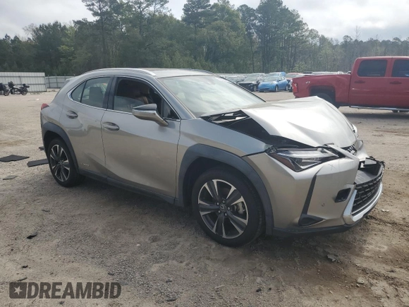 2019 Lexus UX 250h with VIN JTHU9JBHXK2011576, listed as a Copart auction lot 51209865 with Not provided miles and Clean title. Bid and sale history available at DreamBid. Image 4.