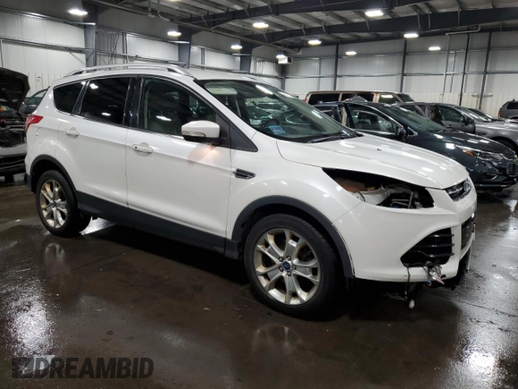 2014 Ford Escape Titanium with VIN 1FMCU9J94EUE52922, listed as a Copart auction lot 76987744 with 185,966 mi miles and Salvage Title. Bid and sale history available at carsss.com. Image 4.