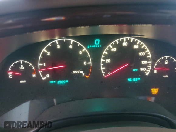 2001 Cadillac DeVille DHS z VIN 1G6KE57Y41U150631, wystawiony jako Copart lot #61805295 z przebiegiem 96 158 mil mil oraz Czysty tytuł • Clean title. Historia ofert i sprzedaży dostępna na DreamBid. Obrazek 9.