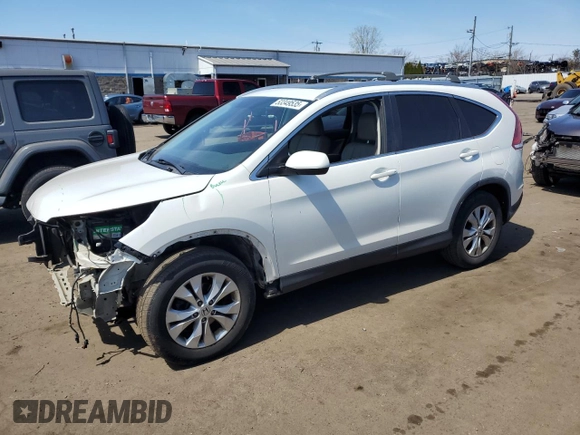 2013 Honda CR-V EX-L with VIN 5J6RM4H76DL048170, listed as a Copart auction lot 53349535 with 197,983 mi miles and Salvage Title. Bid and sale history available at carsss.com. Image 1.