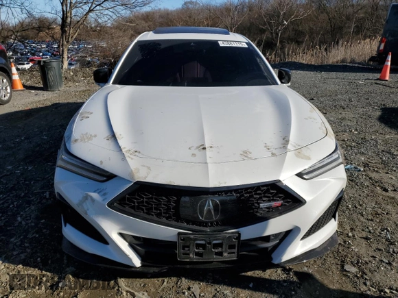 2023 Acura TLX Type S with VIN 19UUB7F98PA002790, listed as a Copart auction lot 43881115 with 53,905 mi miles and Salvage Title. Bid and sale history available at DreamBid. Image 5.
