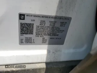2021 GMC Terrain SLE z VIN 3GKALTEV4ML328648, wystawiony jako Copart lot #61897925 z przebiegiem 75 674 mil mil oraz Szkoda całkowita • Salvage title. Historia ofert i sprzedaży dostępna na DreamBid. Obrazek 14.