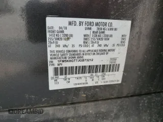 2018 Ford Explorer Sport z VIN 1FM5K8GT7JGB73212, wystawiony jako Copart lot #58817145 z przebiegiem 82 189 mil mil oraz Szkoda całkowita • Salvage title. Historia ofert i sprzedaży dostępna na DreamBid. Obrazek 14.