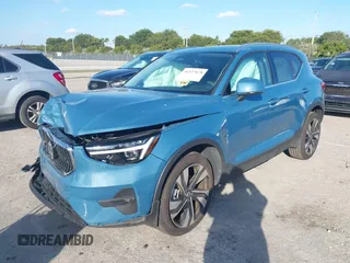 2024 Volvo XC40 Plus Bright Theme with VIN YV4L12UE3R2342939, listed as a IAAI auction lot 41527678 with 2,234 mi miles. Bid and sale history available at carsss.com. Image 2.