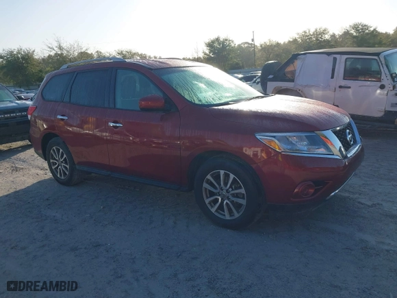 2016 Nissan Pathfinder S with VIN 5N1AR2MNXGC670087, listed as a IAAI auction lot 41719463 with 227964 miles. Bid and sale history available at carsss.com. Image 1.