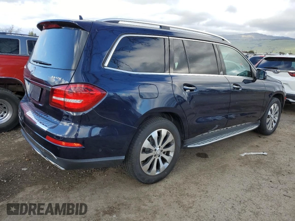 2017 Mercedes-Benz GLS with VIN 4JGDF6EE9HA787197, listed as a Copart auction lot 41698733 with 53,224 mi miles. Bid and sale history available at carsss.com. Image 3.