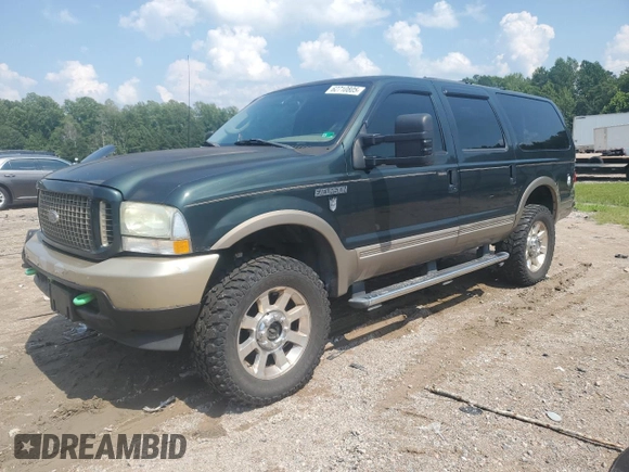 2003 Ford Excursion Eddie Bauer с VIN 1FMNU45S63EA80970, выставлен на аукционе Copart как лот 62710805 с пробегом 228 585 миль миль и Чистый • Clean title. История ставок и продаж доступна на DreamBid. Изображение 1.