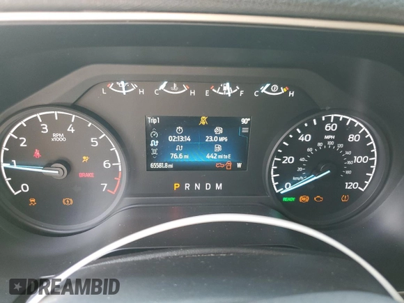 2021 Ford F-150 XL with VIN 1FTFW1ED0MFB39526, listed as a Copart auction lot 83764754 with 65,581 mi miles and Salvage Title. Bid and sale history available at carsss.com. Image 9.