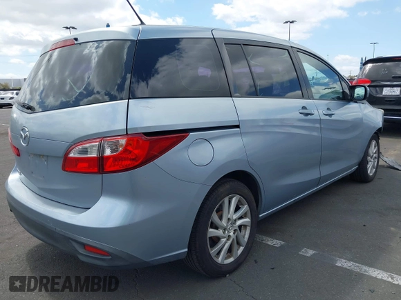 2012 Mazda 5 Sport with VIN JM1CW2BL1C0127326, listed as a IAAI auction lot 41905401 with 236,475 mi miles. Bid and sale history available at carsss.com. Image 4.
