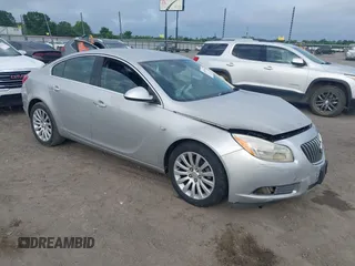 2011 Buick Regal CXL RL3 with VIN W04GR5ECXB1001538, listed as a IAAI auction lot 42247076 with 204,453 mi miles and . Bid and sale history available at DreamBid. Image 1.