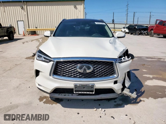 2019 Infiniti QX50 Luxe z VIN 3PCAJ5M32KF146620, wystawiony jako Copart lot #52207235 z przebiegiem 69 057 mil mil oraz Czysty tytuł • Clean title. Historia ofert i sprzedaży dostępna na DreamBid. Obrazek 5.
