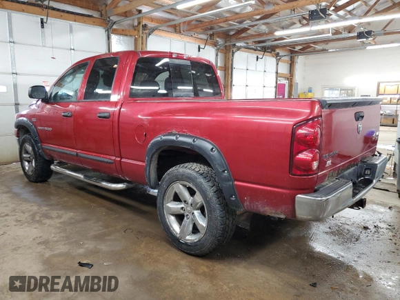 2007 Dodge 1500 Laramie with VIN 1D7HU182X7S168431, listed as a Copart auction lot 49779725 with 151,164 mi miles and Clean Title. Bid and sale history available at carsss.com. Image 2.