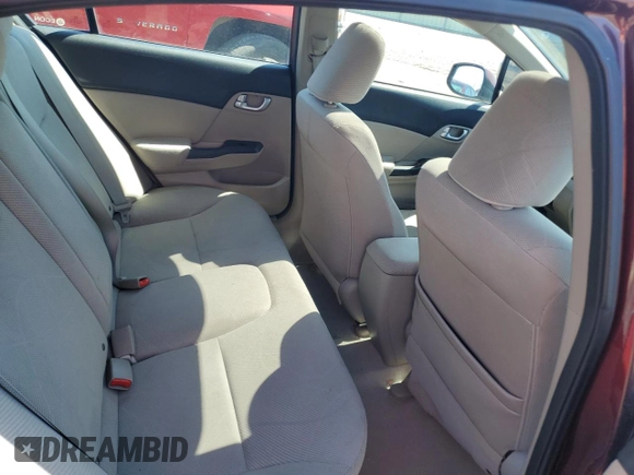 2012 Honda Civic EX with VIN 19XFB2F85CE034458, listed as a Copart auction lot 56599745 with 168,786 mi miles and Clean Title. Bid and sale history available at DreamBid. Image 10.