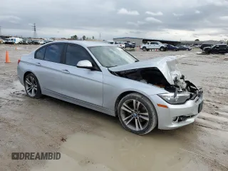 2014 BMW 3 Series 320i with VIN WBA3B1G51ENT00152, listed as a Copart auction lot 43399365 with 128,397 mi miles and Salvage Title. Bid and sale history available at carsss.com. Image 4.